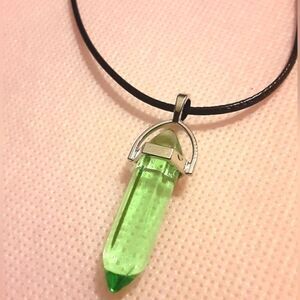 NATURAL energy crystal pendant necklace for male or female